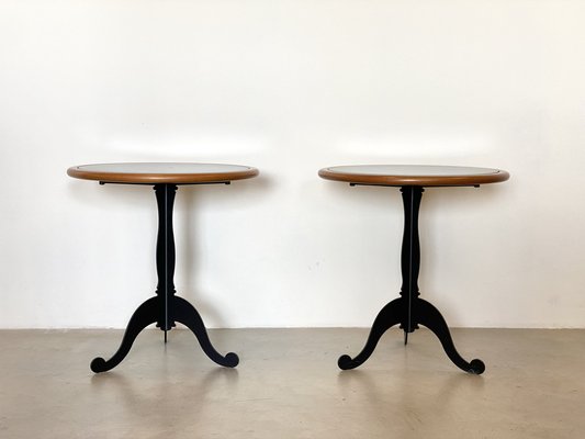 Vintage Iron and Wood Tables, 1980s, Set of 2-NPC-1772699