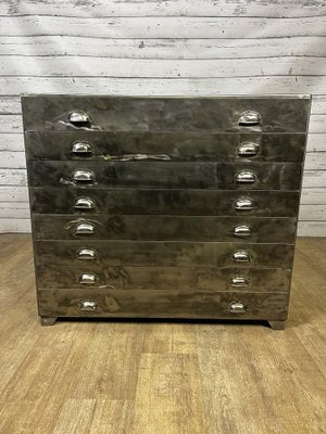 Vintage Iron Chest of Drawers-GUH-1749086