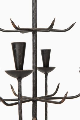 Vintage Iron Swedish Chandelier, 1950s-SC-832000