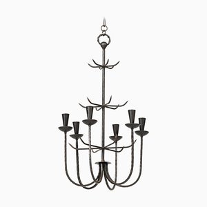 Vintage Iron Swedish Chandelier, 1950s-SC-832000