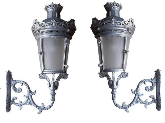 Vintage Iron Wall Lights from Graceland, Set of 2-TCS-1312193