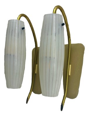 Vintage Italian 1-Arm Wall Lamps in the style of Stilnovo, 1960s, Set of 2-MJY-1739267