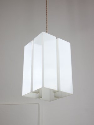 Vintage Italian Acrylic Glass Tower Pendant Lamp-HGJ-1757169