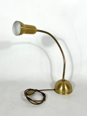 Vintage Italian Adjustable Brass Table Lamp, 1960s-OT-1318850