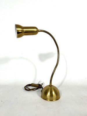 Vintage Italian Adjustable Brass Table Lamp, 1960s-OT-1318850