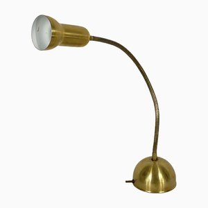 Vintage Italian Adjustable Brass Table Lamp, 1960s-OT-1318850