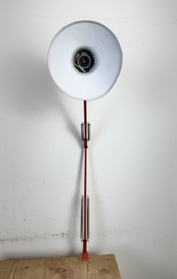 Vintage Italian Architect Table Lamp in Red, 1970s-CGF-2043711