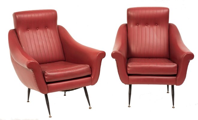 Vintage italian Armchairs, 1950s, Set of 2-ZCI-751865