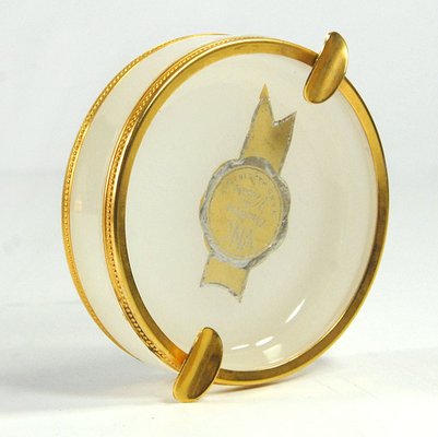 Vintage Italian Ashtray in Opaline Glass, 1960s-GIW-2032078