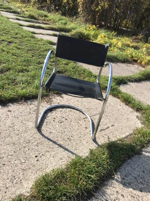 VIntage Italian Bauhaus Chrome Dining Chairs, 1970s, Set of 6-OXJ-765611