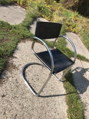 VIntage Italian Bauhaus Chrome Dining Chairs, 1970s, Set of 6-OXJ-765611