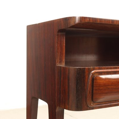 Vintage Italian Bedside Table in Exotic Wood, 1950s-VMM-2033299