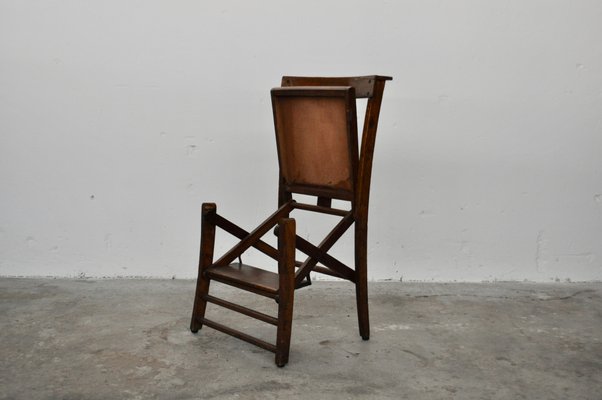 Vintage Italian Beech Kneeling Chair with Shell Pattern, 1930s-KNM-628275