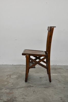 Vintage Italian Beech Kneeling Chair with Shell Pattern, 1930s-KNM-628275