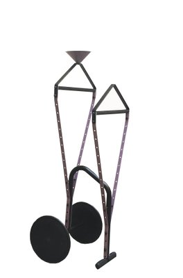 Vintage Italian Black and Lilac Metal Valet, 1980s-YUW-1733708