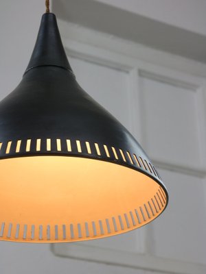 Vintage Italian Black Metal Pendant Lamp-HGJ-1760141