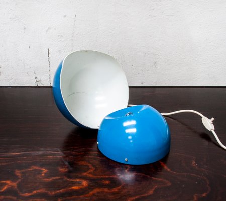 Vintage Italian Blue Table Lamp from Stilux Milano, 1960s-VCV-665566