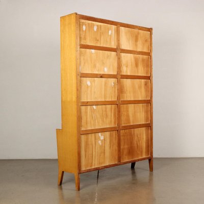 Vintage Italian Bookshelf in Oak Veneer, 1950s-VMM-1612034