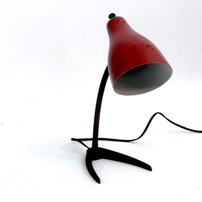 Vintage Italian Brass and Lacquer Flexible Table Lamp, 1950s-OT-1081935