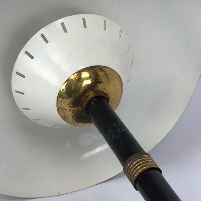 Vintage Italian Brass and Lacquer Table Lamp, 1950s-OT-978663