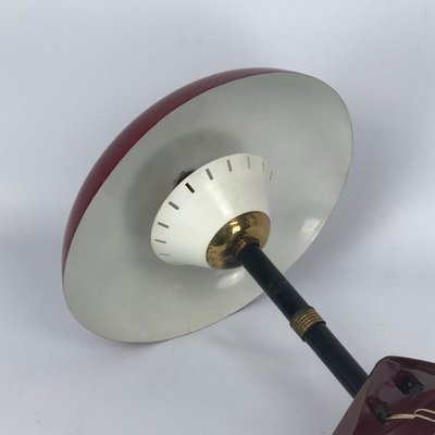 Vintage Italian Brass and Lacquer Table Lamp, 1950s-OT-978663