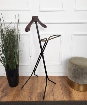 Vintage Italian Brass and Metal Valet Stand by Ico & Luisa Parisi, 1950s-EUP-1820399