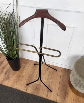 Vintage Italian Brass and Metal Valet Stand by Ico & Luisa Parisi, 1950s-EUP-1820399