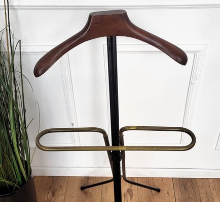 Vintage Italian Brass and Metal Valet Stand by Ico & Luisa Parisi, 1950s-EUP-1820399