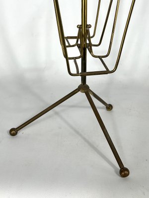 Vintage Italian Brass Magazine Rack, 1950s-OT-1311394