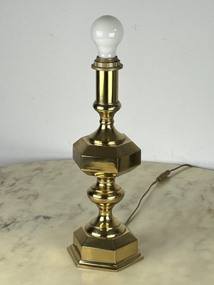 Vintage Italian Brass Table Lamps, 1980s, Set of 3-YST-1767955