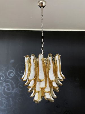 Vintage Italian Caramel Murano Glass Chandelier from Mazzega, 1970s-FHZ-968762