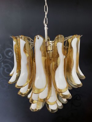 Vintage Italian Caramel Murano Glass Chandelier from Mazzega, 1970s-FHZ-968762