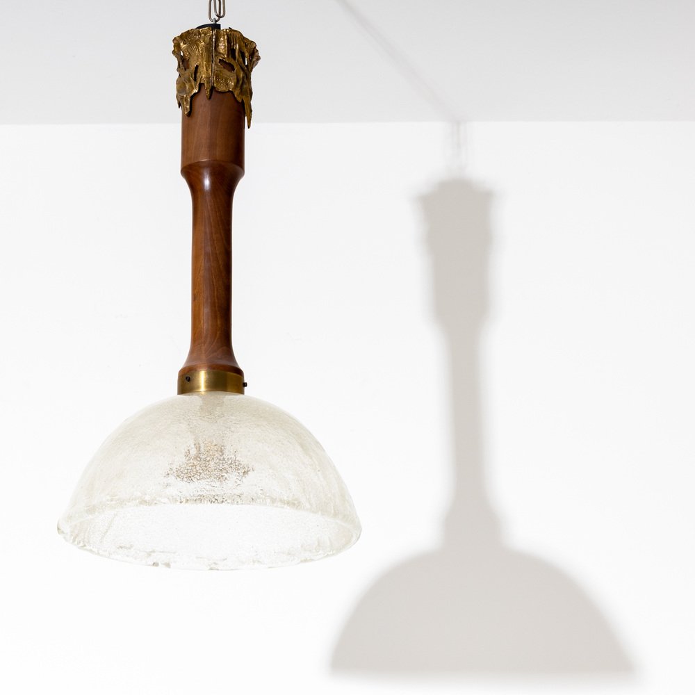 Vintage Italian Ceiling Lamp by Angelo Brotto, 1980s