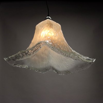 Vintage Italian Ceiling Lamp in Blown Glass, 1980s-VMM-2033312