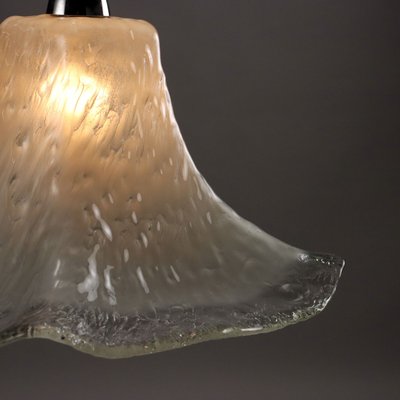 Vintage Italian Ceiling Lamp in Blown Glass, 1980s-VMM-2033312