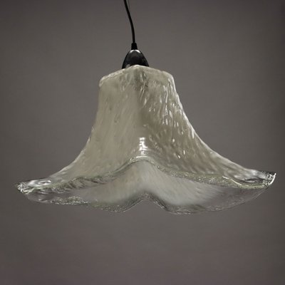 Vintage Italian Ceiling Lamp in Blown Glass, 1980s-VMM-2033312