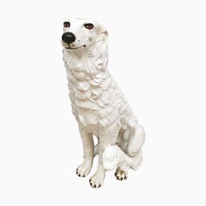 Vintage Italian Ceramic Dog Figure-BW-956797