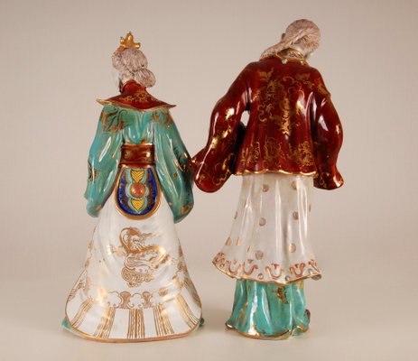 Vintage Italian Ceramic Figures by Eugenia Pattarino, 1960s, Set of 2-GOE-1034484