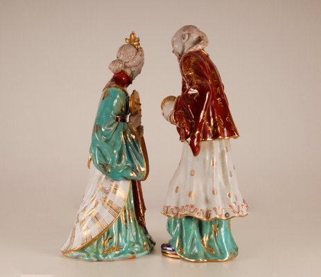 Vintage Italian Ceramic Figures by Eugenia Pattarino, 1960s, Set of 2-GOE-1034484