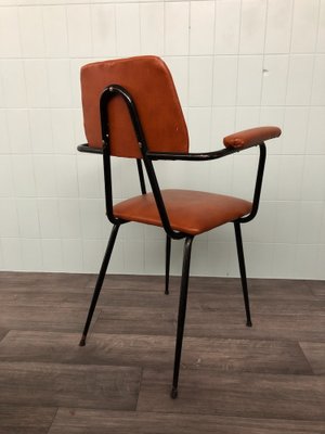 Vintage Italian Chair in Metal and Skai, 1950s-FOV-1789958