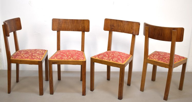 Vintage Italian Chairs, 1930s, Set of 4-AOL-1770441