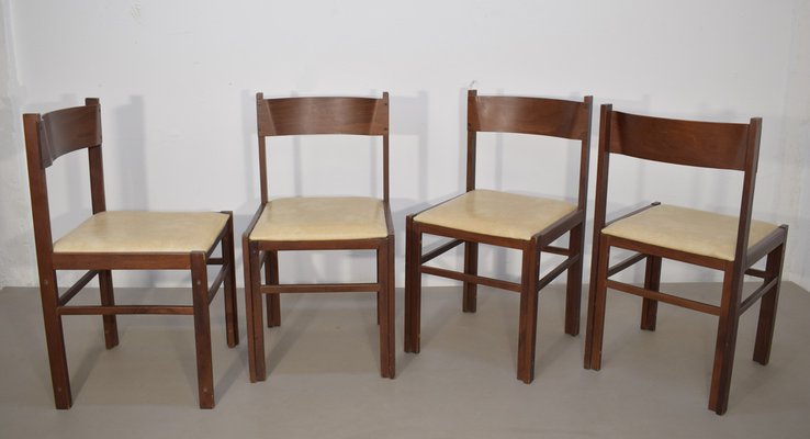 Vintage Italian Chairs, 1960s, Set of 4-AOL-1768528