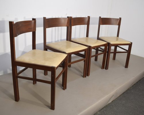 Vintage Italian Chairs, 1960s, Set of 4-AOL-1768528