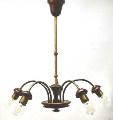 Vintage Italian Chandelier with Five Arms, 1960s-MJY-1148771