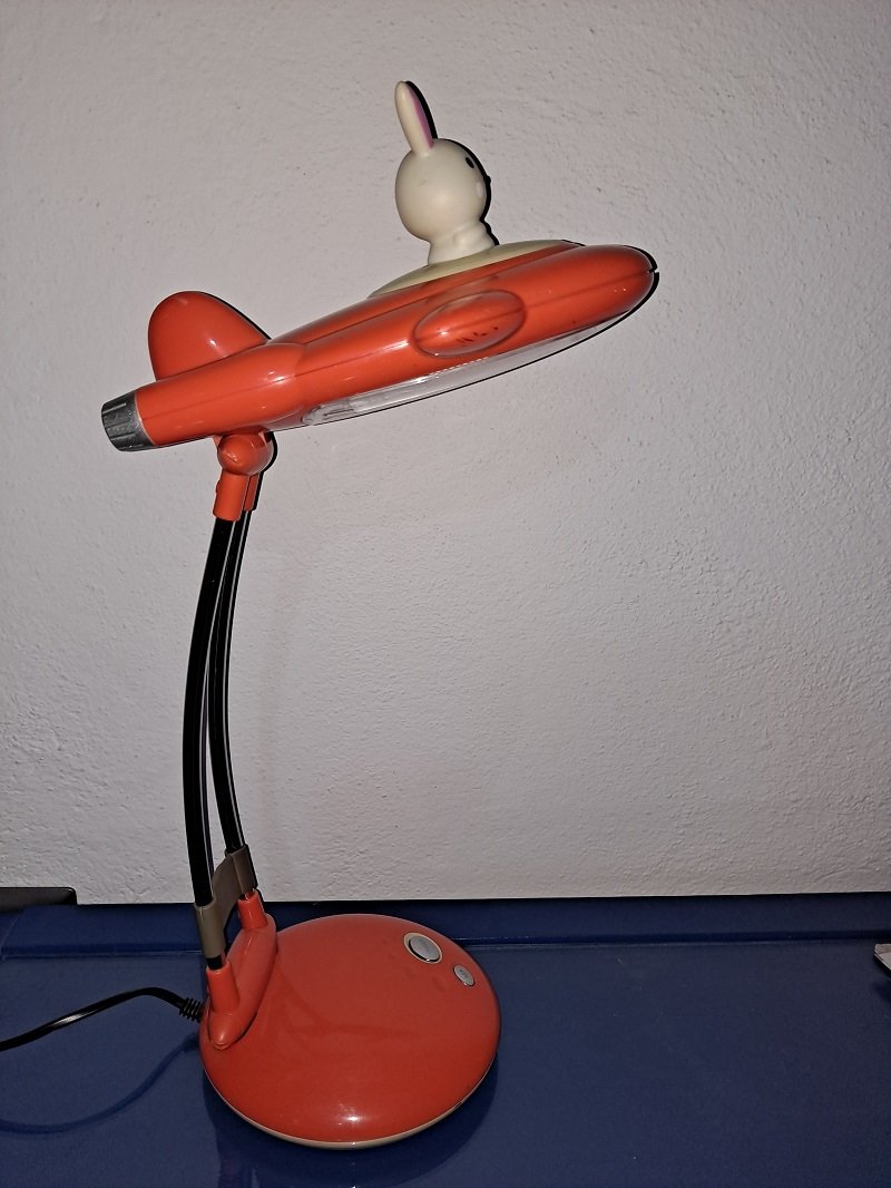 Vintage Italian Child's Spaceship Lamp, 1970 / 80s