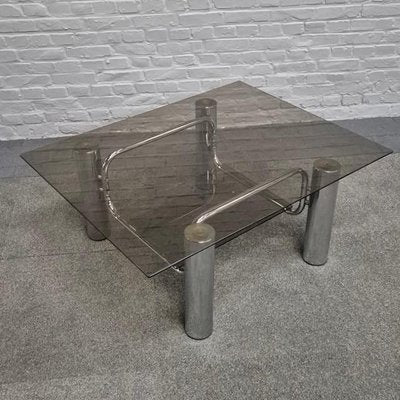 Vintage Italian Chrome Coffee Table, 1970s-OLQ-2036618