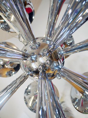 Vintage Italian Chrome Sputnik Chandelier, 1980s-DEK-552410