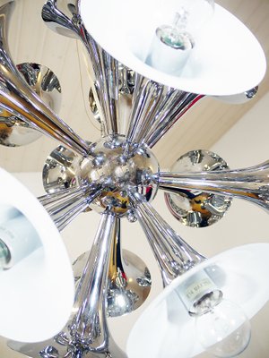 Vintage Italian Chrome Sputnik Chandelier, 1980s-DEK-552410