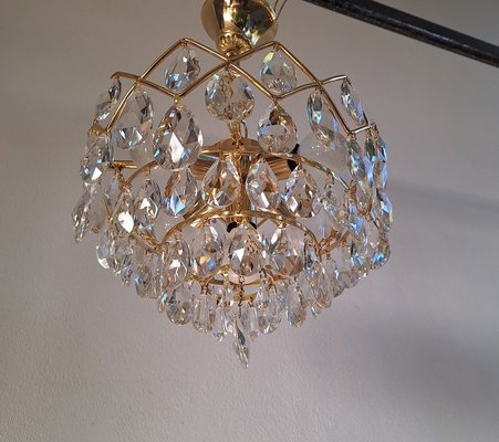 Vintage Italian Circular Chandelier Crystal Drops, 1950s-HIT-1760078