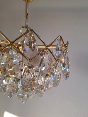 Vintage Italian Circular Chandelier Crystal Drops, 1950s-HIT-1760078